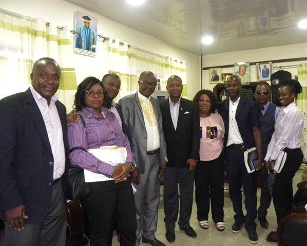 Ombudsman and team with Mayor and Chief Administrator Kenema City Council 01